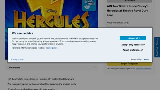 Two Tickets To Disney's Hercules At Theatre Royal Drury Lane