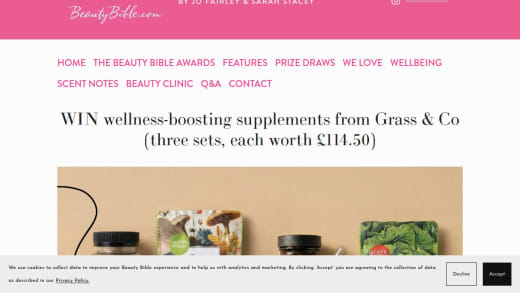 Sets Of Wellness-Boosting Supplements From Grass & Co