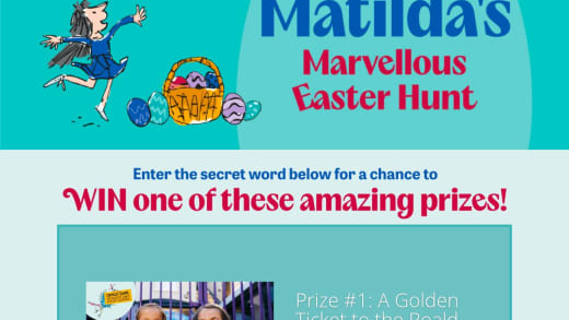 Roald Dahl Prizes Including Museum Tickets, Books & Goodie Bag