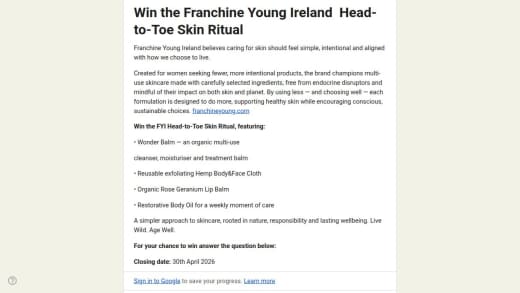 Franchine Young Ireland Head-To-Toe Skin Ritual