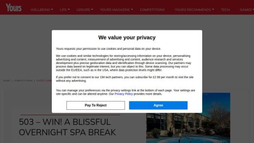 Overnight Spa Break For Two