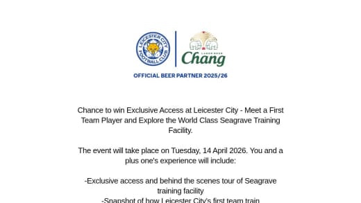Exclusive Leicester City Access Experience