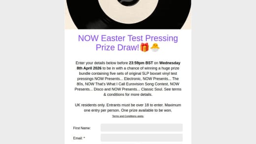 Set of Five 5LP Vinyl Test Pressings