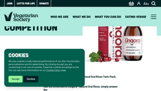 Lingora Natural Oral Rinse Twin-Pack