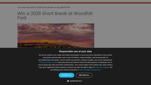 Short Break Stay at Woodhill Park