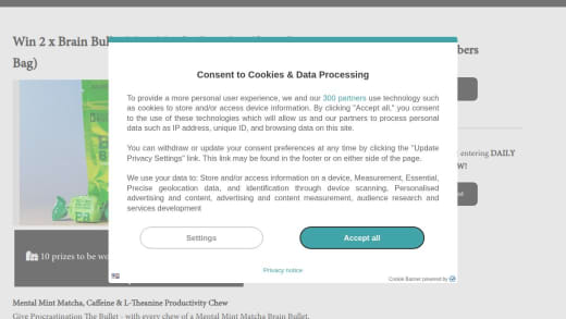 Brain Bullet Mint Matcha Chews