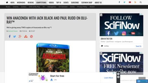 Anaconda Movie Blu-ray