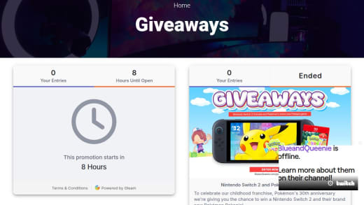 Nintendo Switch and Pokemon Champions Prize