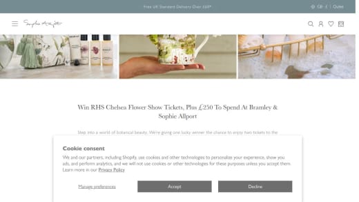 RHS Chelsea Flower Show Tickets and Shopping Vouchers