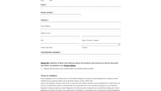 Magazine Crossword Issue Prizes