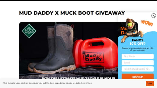 Muck Boot and Mud Daddy Vouchers