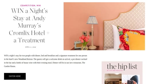 One Night Stay and Spa Treatment at Cromlix Hotel