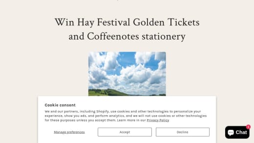 Hay Festival Golden Tickets and Stationery Bundle