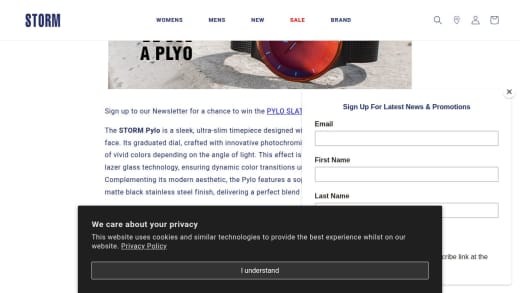 Storm Pylo Slate Red Watch