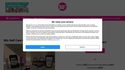 Self Care Goodies and Crystal Lamp