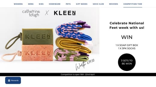 Catherine Tough Socks and Kleen Soap Gift Box