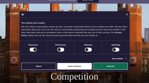 Royal Dragon 2026 UK £5 Brilliant Uncirculated Coin and Hampton Court Palace Guidebook