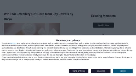 Jewellery Gift Card