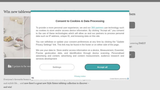 Style Sisters Tableware And Accessories Collection