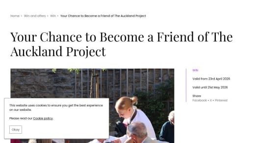 Annual Friends Of The Auckland Project Membership