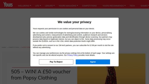 Popsy Clothing Voucher