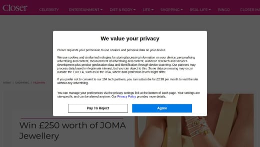 Joma Jewellery Voucher