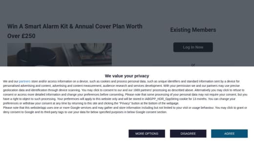 Smart Alarm Kit and Annual Cover Plan