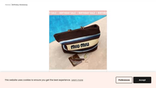 Miu Miu Handbag And Rhode Beauty Bundle
