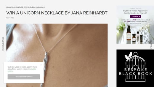 Silver Unicorn Horn Necklace