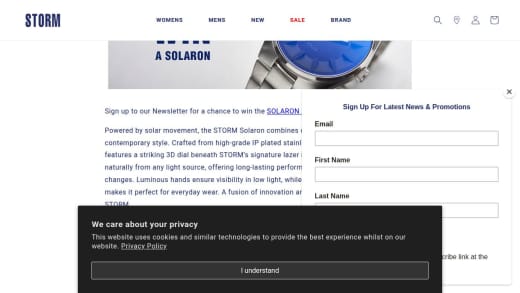 Solaron Lazer Blue Watch