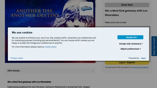 West End Getaway With Les Miserables Tickets and Hotel Stay