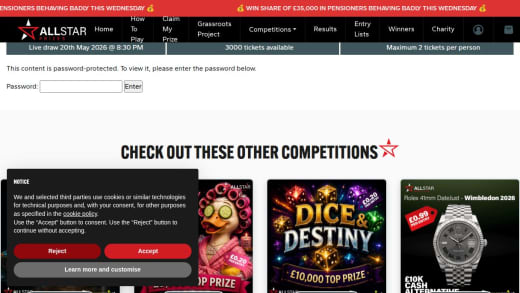 Share of Cash Prize