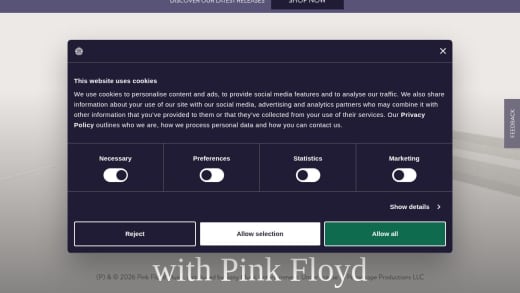 UK 1oz Silver Proof Colour Coin Honouring Pink Floyd's Dark Side Of The Moon