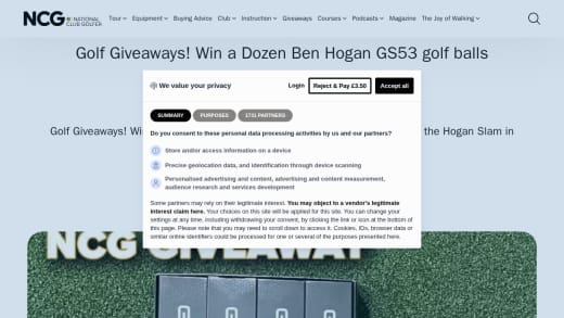 Dozen Ben Hogan GS53 Golf Balls