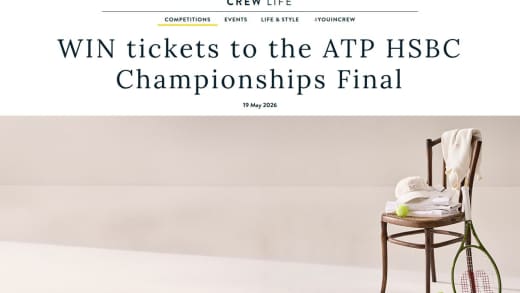 Tennis Championship Final Tickets and Gift Card