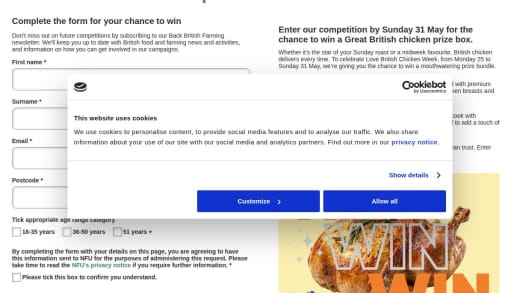 British Chicken Prize Box