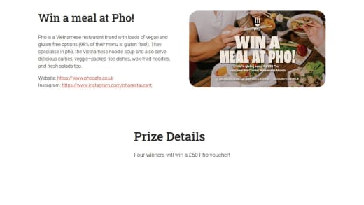 Pho Vietnamese Restaurant Voucher