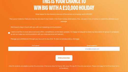Easyjet Luxury Collection Holiday Credit
