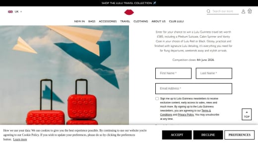 Lulu Guinness Travel Set