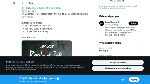Lexar SSDs and Realm of Ink Game Keys