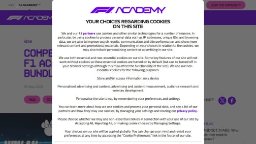 Disney X F1 Academy Merchandise Bundle