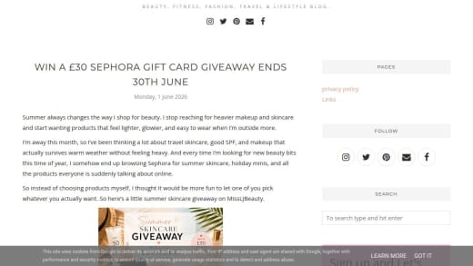 Sephora Gift Card