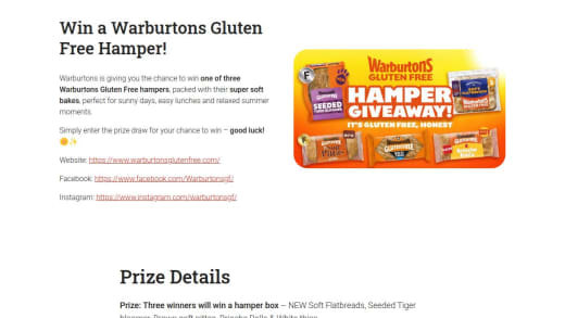 Warburtons Gluten Free Hamper