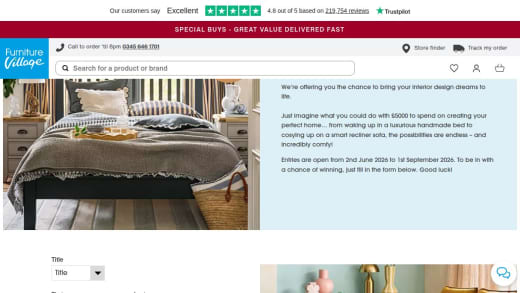Furniture Village Voucher