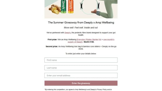 Amp Wellbeing Pilates Starter Kit and Prebiotic Fibre Supply
