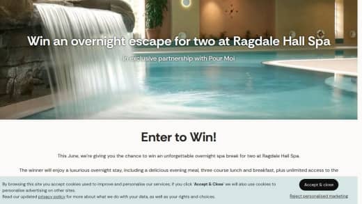 Overnight Spa Break For Two At Ragdale Hall Spa