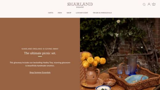 Ultimate Picnic Set Including Hadley Tray, Glassware, and Ceramics