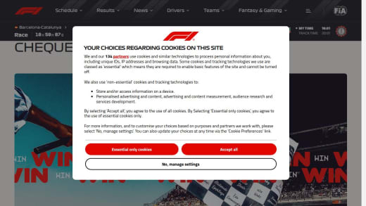 Name on Chequered Flag at F1 Hungarian Grand Prix