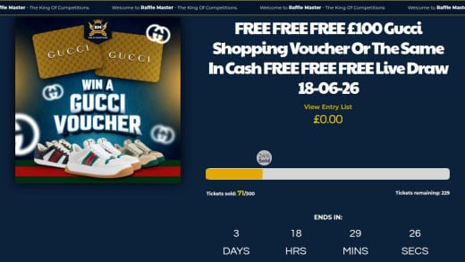 Gucci Shopping Voucher Or Cash Equivalent