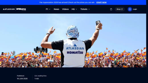 Atlassian Williams F1 Team Barcelona Merch Bundle